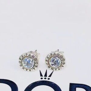 Pandora Radiant PANDORA Logo Stud Earrings